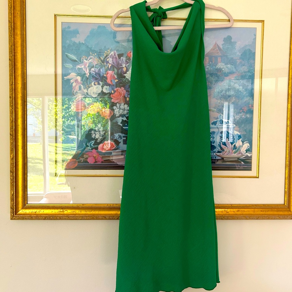 Green Halter Dress